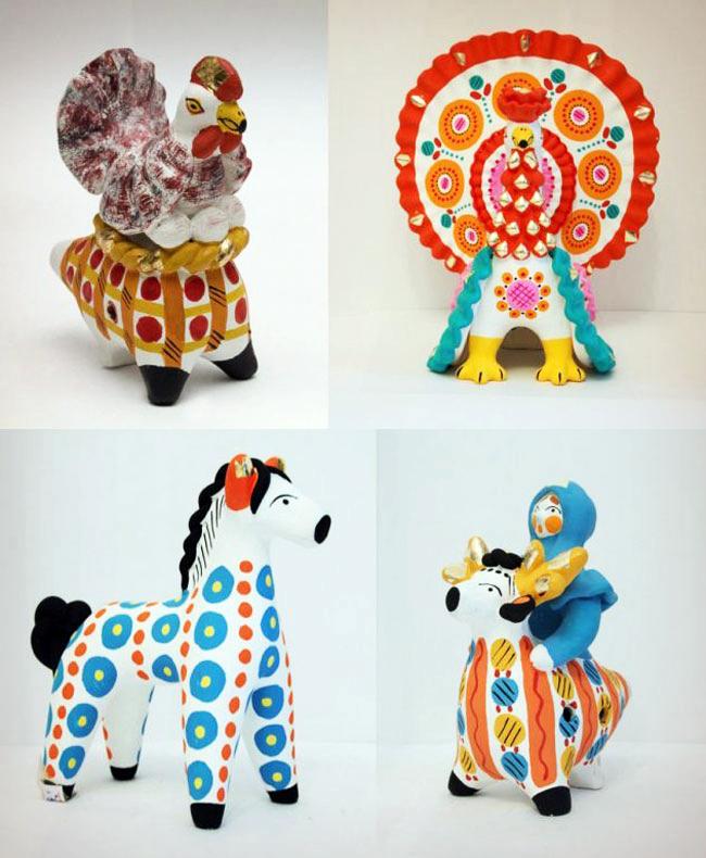 Глиняные игрушки дымковская: история народного промысла и технология  создания поделок