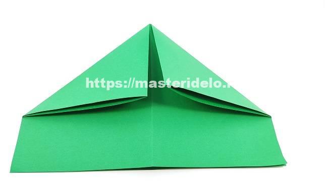 самолетики оригами из бумаги которые летают, урок для детей, схема
