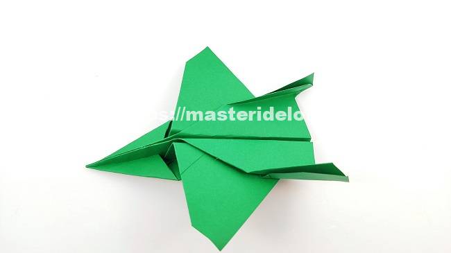 самолетики оригами из бумаги которые летают, урок для детей, схема